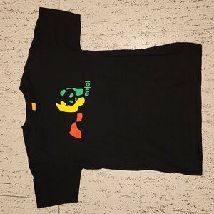 Enjoi Skateboards Black Rasta Panda Crewneck T-Shirt Vintage Y2K